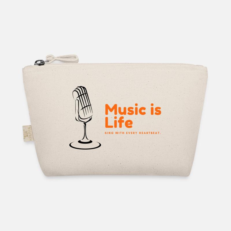 Music Is Life Kollektion - Bio-Täschchen - Natur