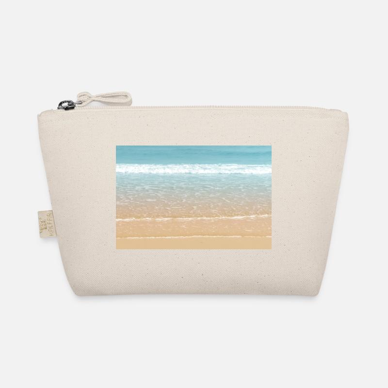 Pretty white wave Organic Pouch
