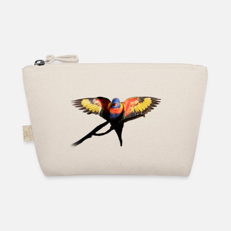 Australian rainbow parrot before flight Organic Pouch