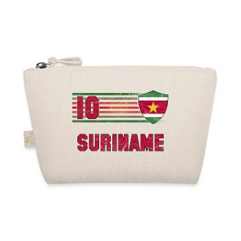 Suriname Fußball Mannschaft - Bio-Täschchen - Natur - Vorne