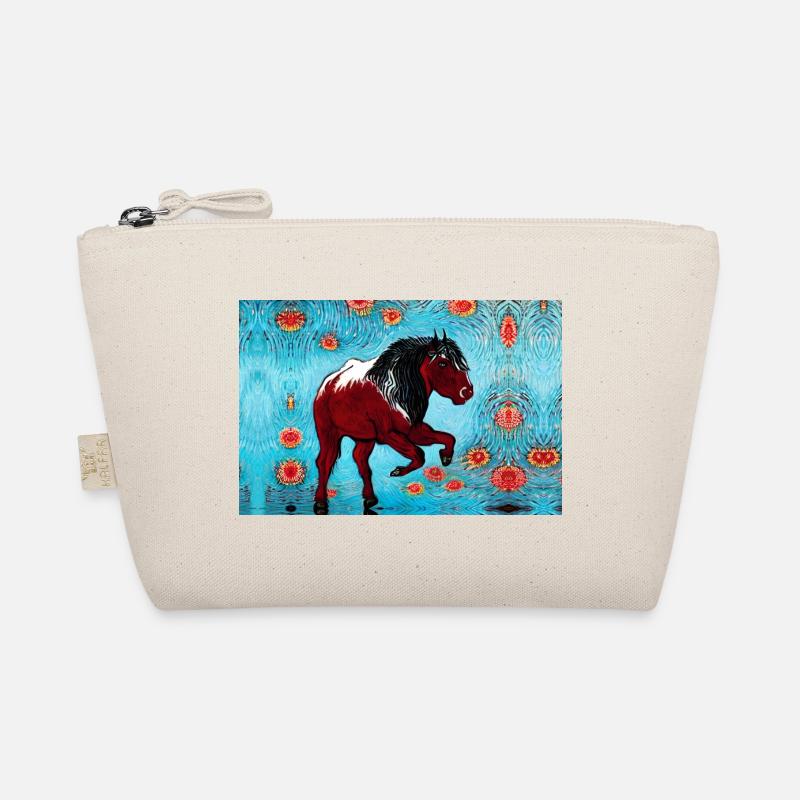 Pferdebraune Malerei Bio-Täschchen