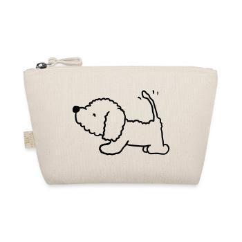 Cute happy dog - Bio-Täschchen - Natur - Vorne