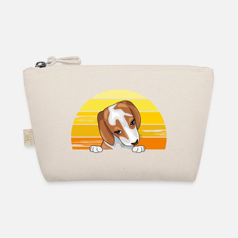 Peeking Beagle puppy Organic Pouch