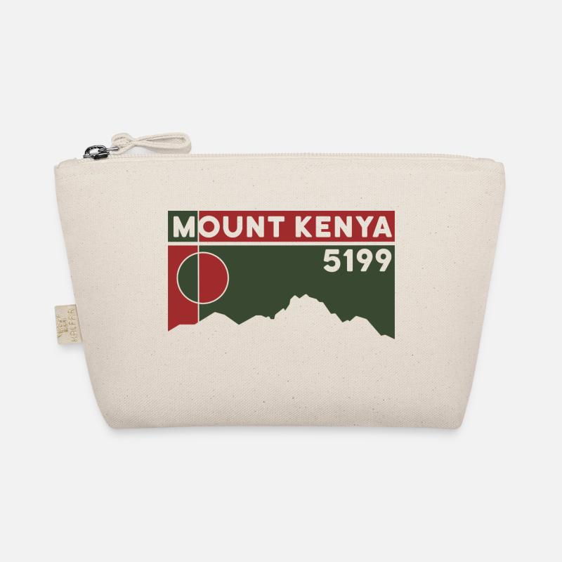 Mount Kenya Wanderung Trekking Klettern Geschenk Bio-Täschchen