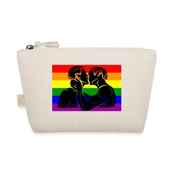 LGBT Rainbow Flag LGBTQ Gay Pride T-Shirt - Organic Pouch - nature - Front