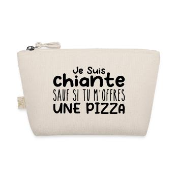 Femme qui adore : Pizza. Designs Drôles Humour - Trousse biologique - nature - Devant