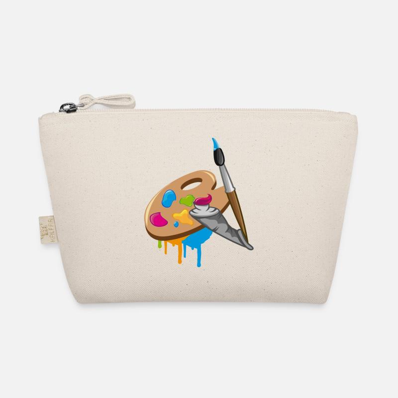Farbpinsel,Farbe und Mischpalette Bio-Täschchen