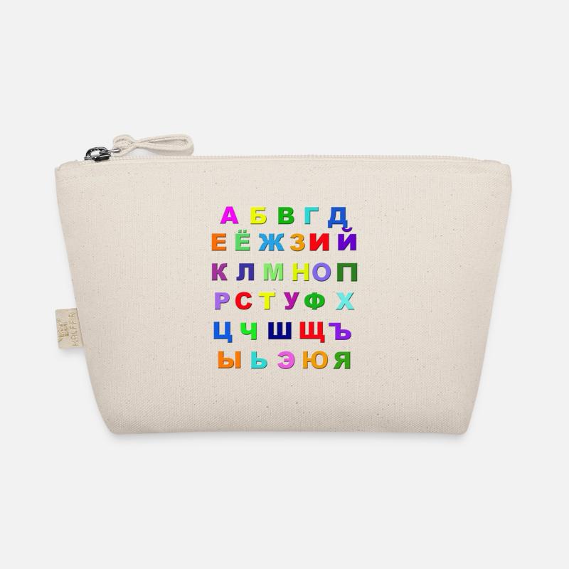 Russian Alphabet Organic Pouch