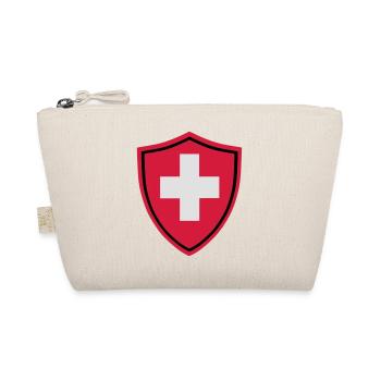 Schweiz Button - Bio-Täschchen - Natur - Vorne