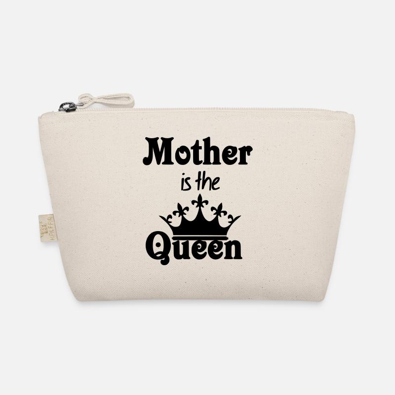 Mother is the Queen Geschenk - Bio-Täschchen - Natur