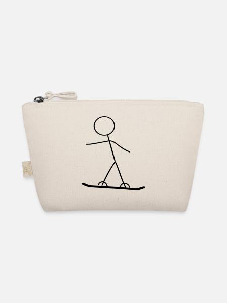 Strokesman Snowboarding - Bio-Täschchen - Natur