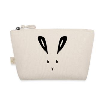 Hase Kaninchen Häschen Osterhase Feldhase bunny - Bio-Täschchen - Natur - Vorne