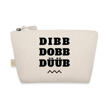dibb dobb düüb - Bio-Täschchen - Natur - Vorne