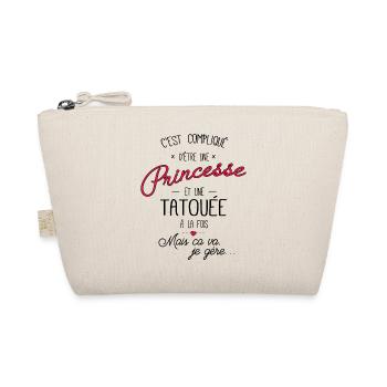 Princesse et tatouée - Trousse biologique - nature - Devant