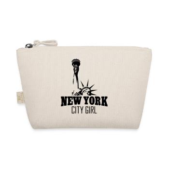 NEW YORK CITY GIRL - Bio-Täschchen - Natur - Vorne
