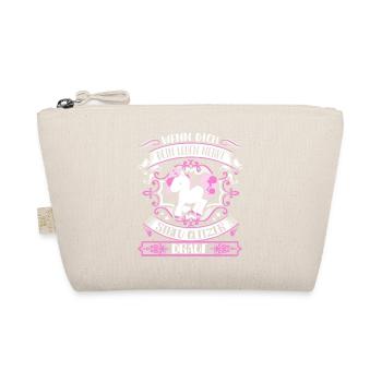 Unicorn - life sucks - glitter sprinkle - Organic Pouch - nature - Front