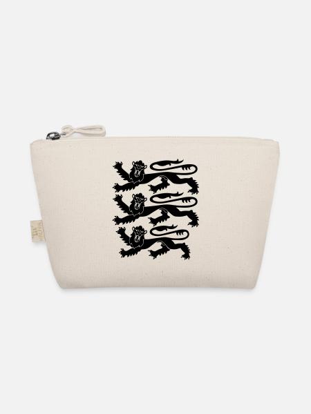 England Three Lions - Bio-Täschchen - Natur - Vorne