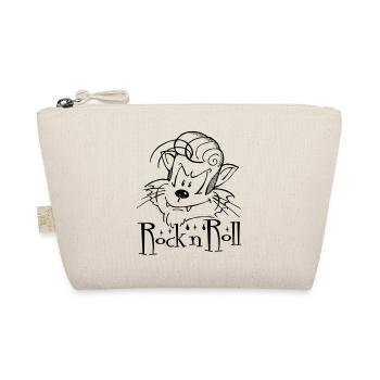 Rock'n'Roll Cat, Design von Mondwinkel - Bio-Täschchen - Natur - Vorne