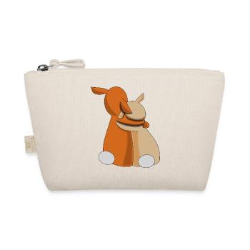 Bunnies Friendship - Organic Pouch - nature - Front