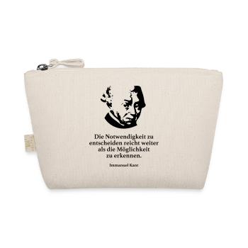 Kant: Die Notwendigkeit zu entscheiden reicht wei - Bio-Täschchen - Natur - Vorne