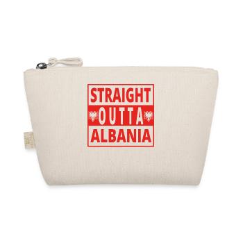 straight outta ALBANIA Albanien - Bio-Täschchen - Natur - Vorne