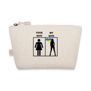 Ukraine gift my your wife - Organic Pouch - nature - Front
