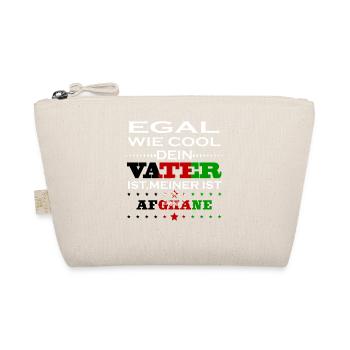 Egal wie cool vater geschenk ist Afghanistan - Bio-Täschchen - Natur - Vorne