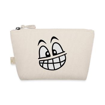 grin_face_2c - Bio-Täschchen - Natur - Vorne