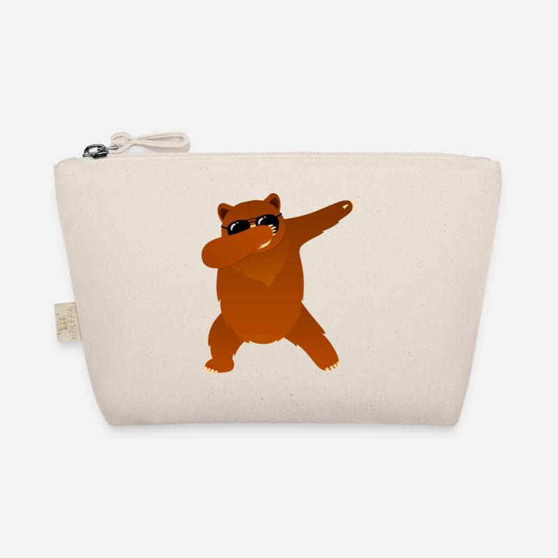 Dabbing Bear With Sunglasses - Cool Gift Bio-Täschchen