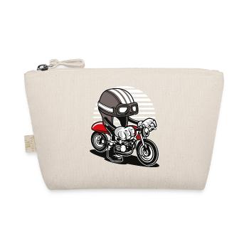 COMIC CAFERACER - Comic Cartoon Shirt Motiv - Bio-Täschchen - Natur - Vorne