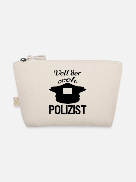 Voll der coole Polizist,Polizei,Berufe,Geschenk - Bio-Täschchen - Natur