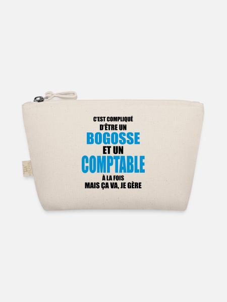 compliqué d'être un bogosse et un comptable - Trousse biologique - nature - Devant