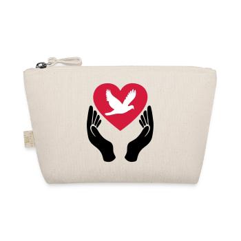 Dove of Peace - Love - Pacifist - Organic Pouch - nature - Front