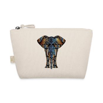 Elefant Symbol bunt - Bio-Täschchen - Natur - Vorne
