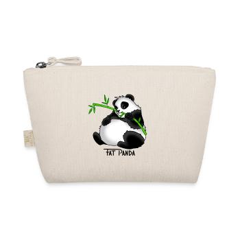 Fat Panda gift idea - Organic Pouch - nature - Front