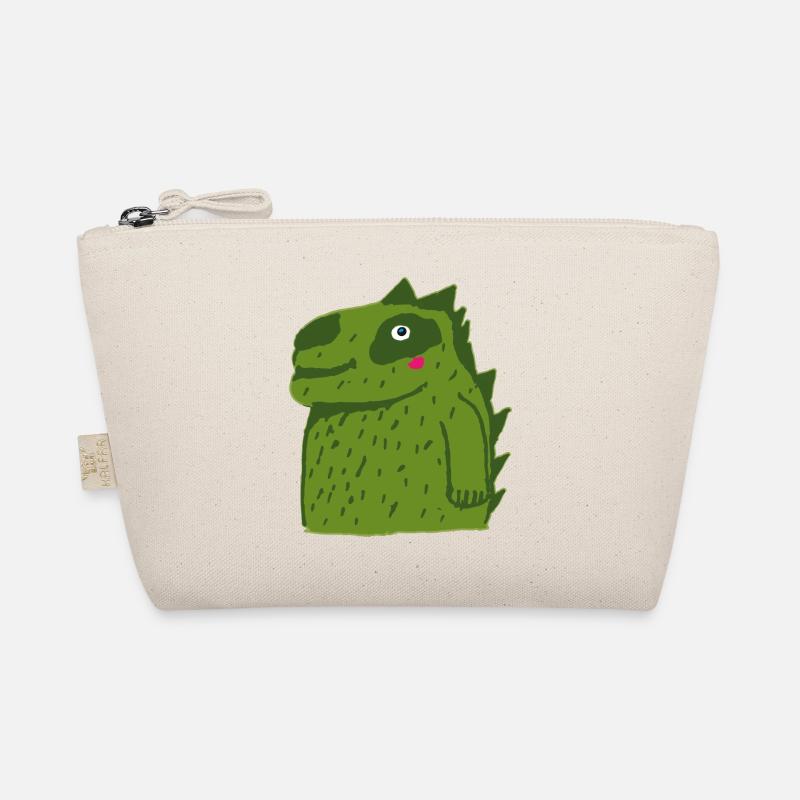 petit crocodile mignon - Trousse biologique - nature