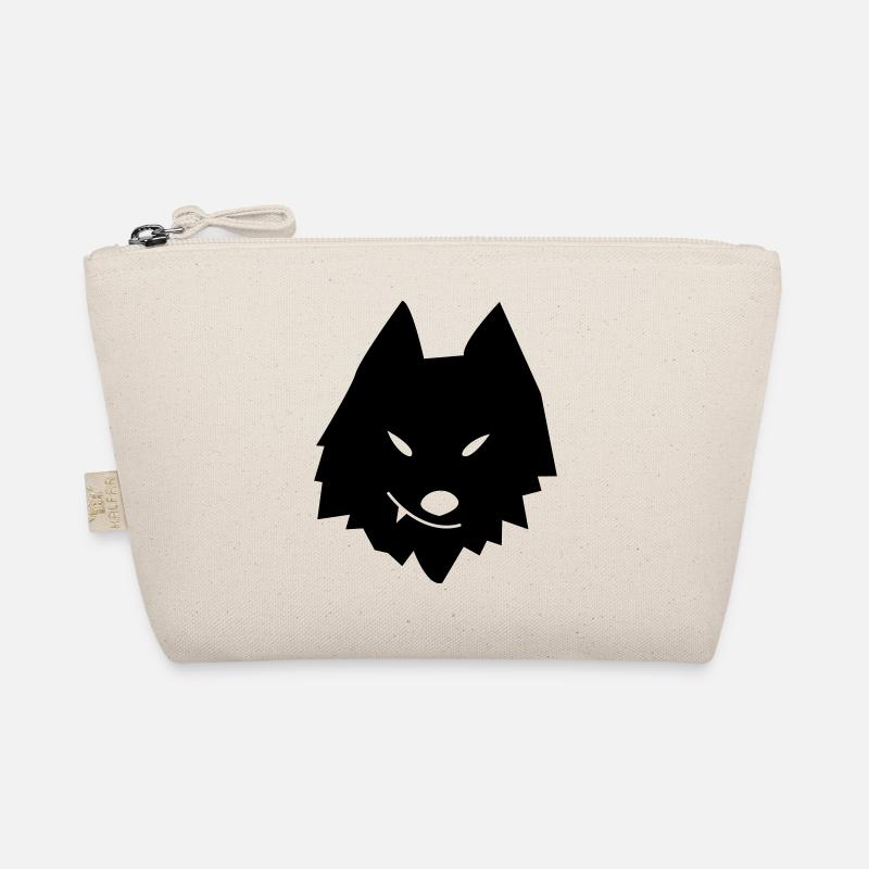 Wolfskopf Stilisiert Bio-Täschchen