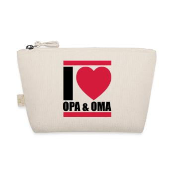 i love oma & opa - Organic Pouch - nature - Front