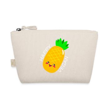 Vegan and happy - Organic Pouch - nature - Front