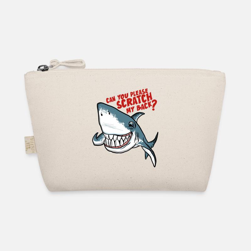 Great White Shark Scratch My Back - Bio-Täschchen - Natur