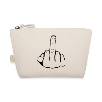 FUCK YOU - MITTELFINGER - STINKEFINGER - Bio-Täschchen - Natur - Vorne