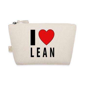 I heart LEAN - Organic Pouch - nature - Front