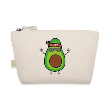 Cool & Funny Hippie Rock Avocat - Trousse biologique - nature - Devant
