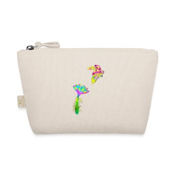 Ladybug flower hand drawn design - Organic Pouch - nature - Front