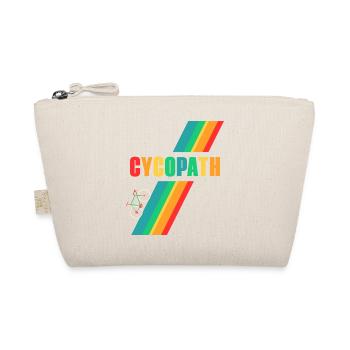 Retro Vintage Cycopath Bicycle Road Bike T-Shirt - Organic Pouch - nature - Front