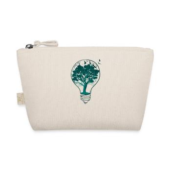Lightbulb nature tree - Organic Pouch - nature - Front