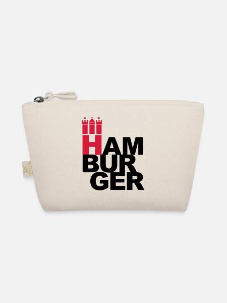 HAMBURGER 2c Hamburg coat of arms - Organic Pouch - nature - Front
