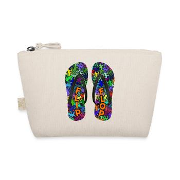 Geckos FLIP FLOP - Bio-Täschchen - Natur - Vorne