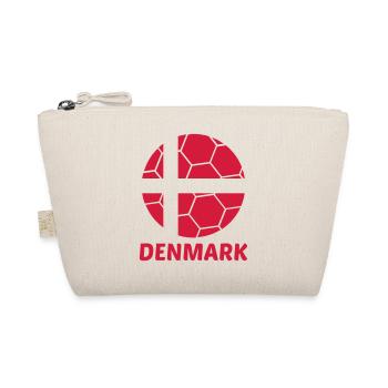 Denmark Ball Flag Danish Football Denmark Fan - Organic Pouch - nature - Front