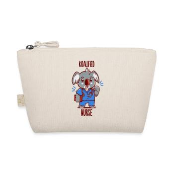 Koalified Nurse - Koala Animal Pun - Organic Pouch - nature - Front